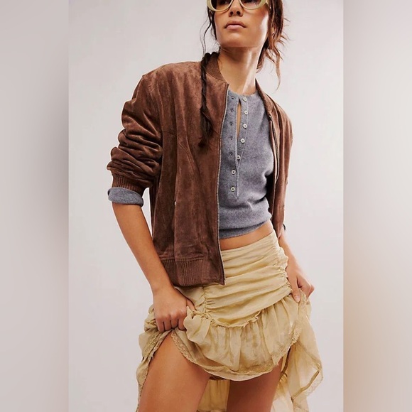 NWT FREE PEOPLE Calliope Ruffle Midi Skirt - Picture 5 of 10